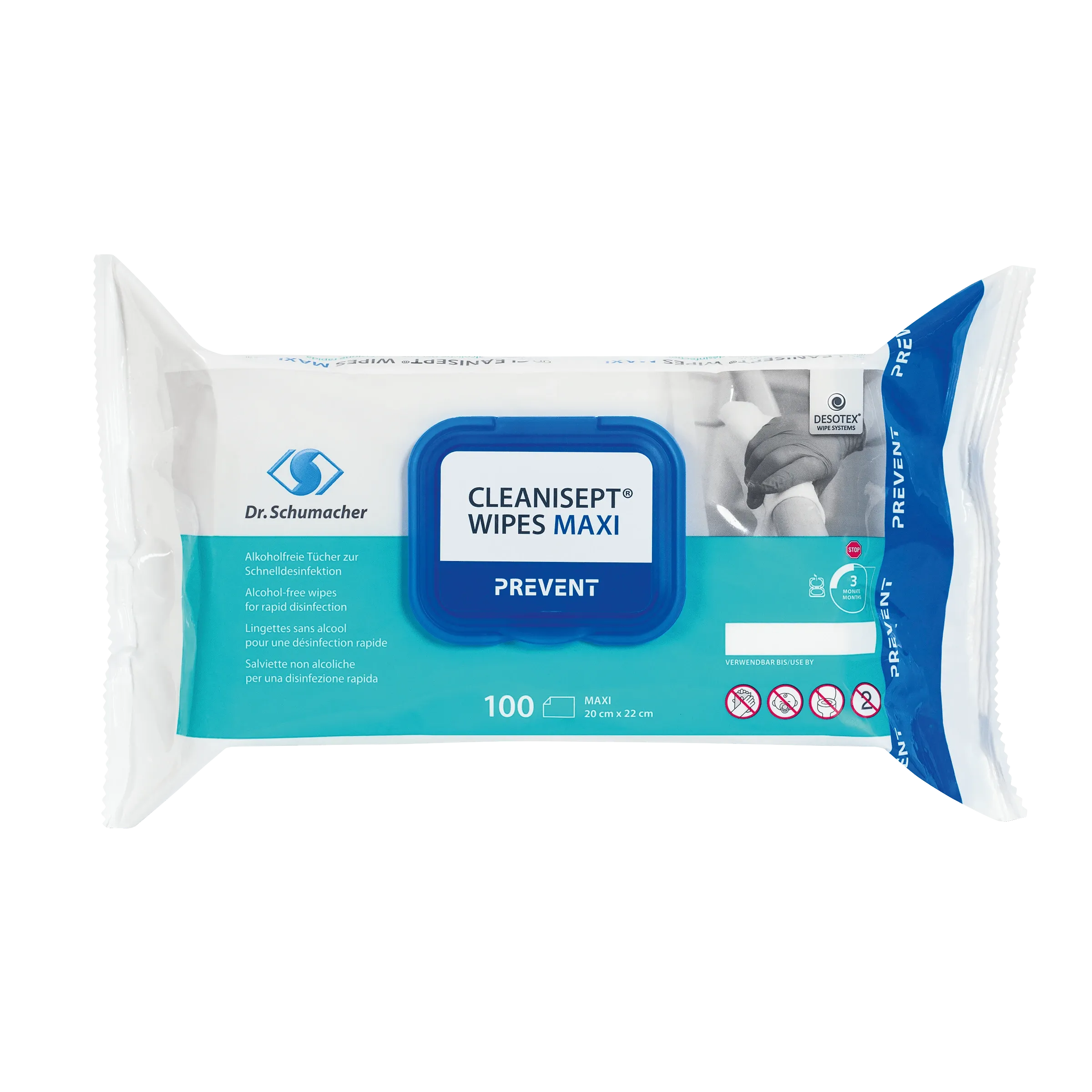 Cleanisept Maxi Ultrasound Wipes – 6 x 100 wipes image