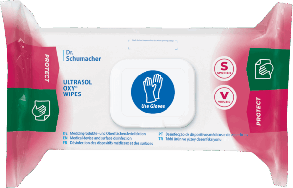 Ultrasol Oxy Sporicidal wipes - 6 x 108 wipes