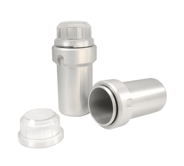 Ohaus Centrifuge Accessory, Bucket, 100ml w/ Cap, Sealable, 2/pk